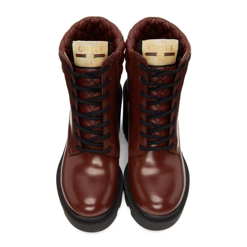 Gucci - Red Trip Ankle Boots - IT 38 - Picture 6 of 6